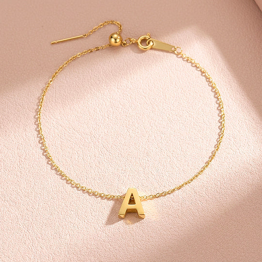 Customizable Initial Slider | Anklet | Luxe9277