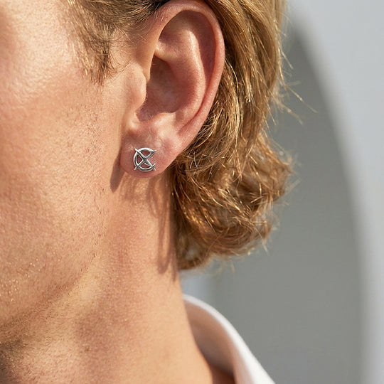 Crescent Compass Stud | Men&