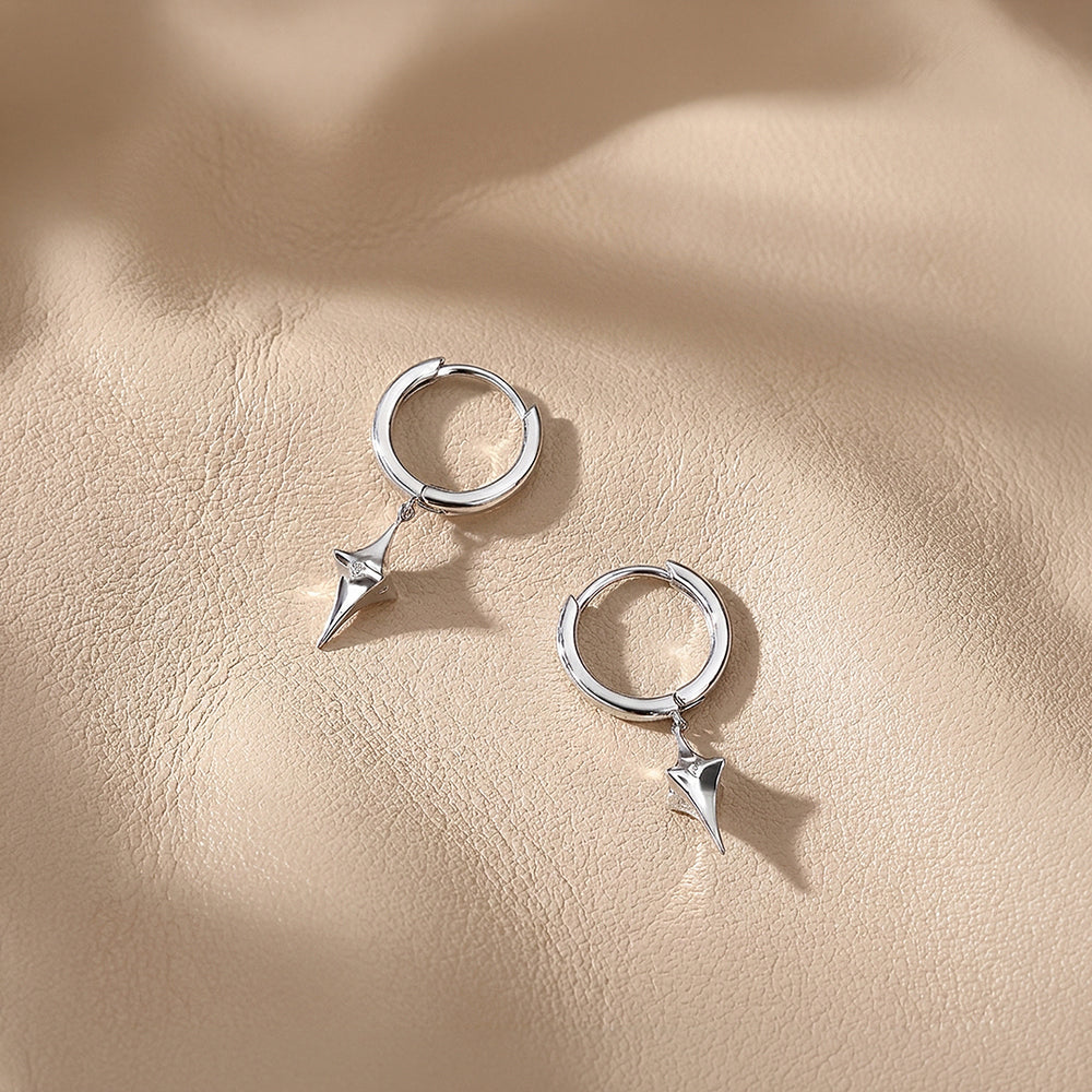 Star Drop Huggie Hoop | Men's Earrings | ME1016