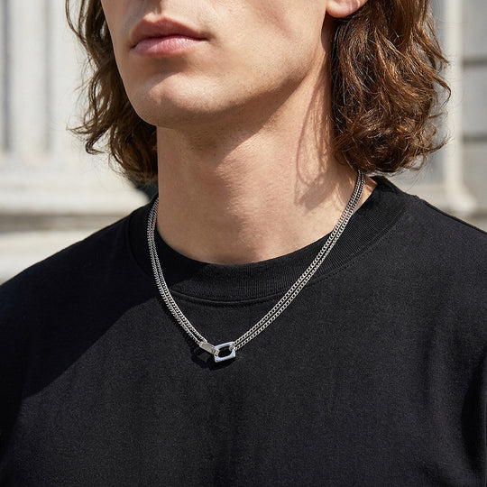 Ring Bar Pendant | Men&