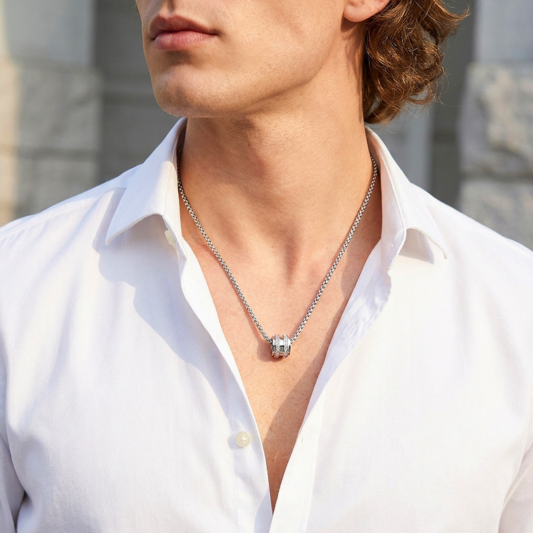 Stone Barrel Pendant | Men&