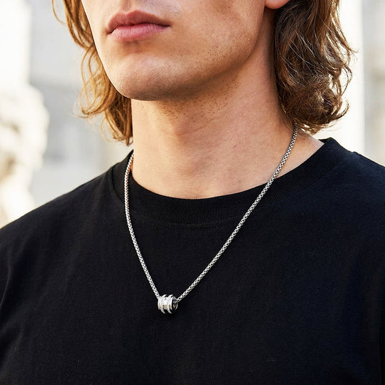 Stone Barrel Pendant | Men&