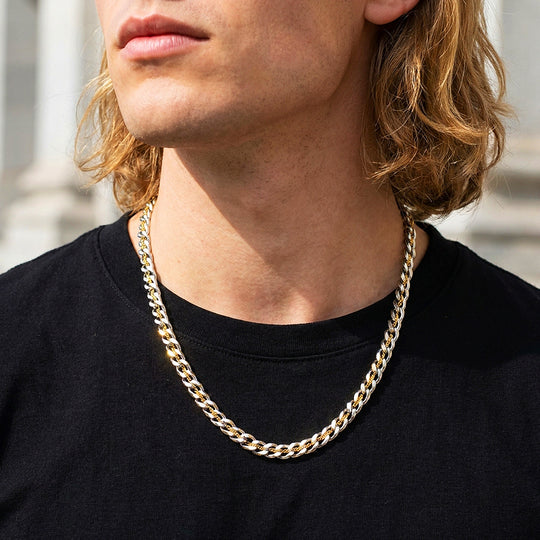 Two-Tone Cuban Link &amp; Rope Chain | Men&
