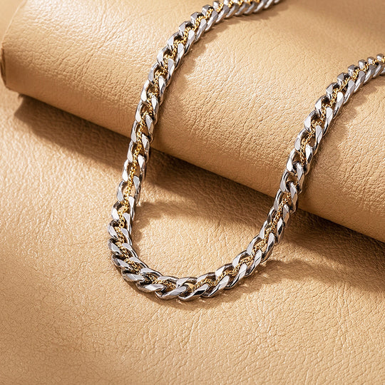 Two-Tone Cuban Link &amp; Rope Chain | Men&