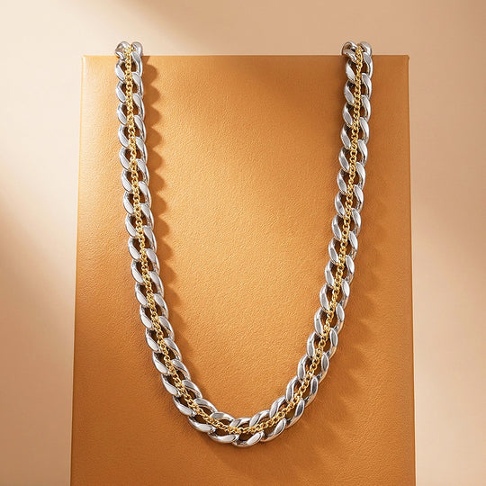 Two-Tone Cuban Link &amp; Rope Chain | Men&