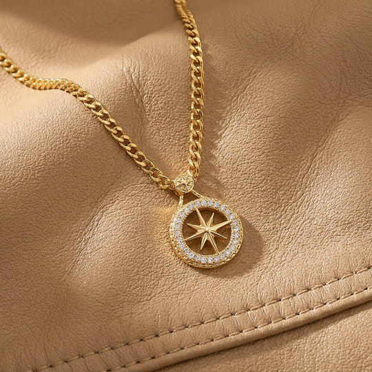 North Star Compass Pendant | Men&
