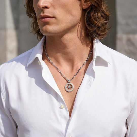 North Star Compass Pendant | Men&