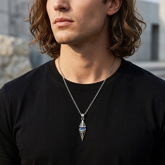 Starburst 3D Arrowhead Pendant | Men&