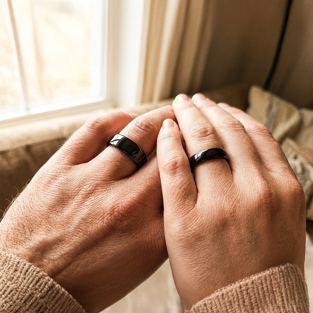 Magnate | Tungsten Couple Rings | Black Wedding Bands