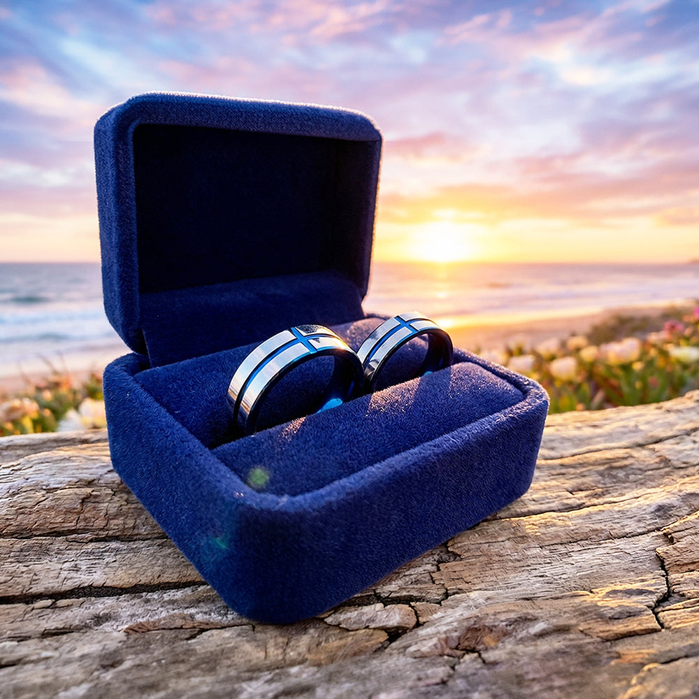 Niche | Tungsten Couple Rings | Silver Wedding Bands