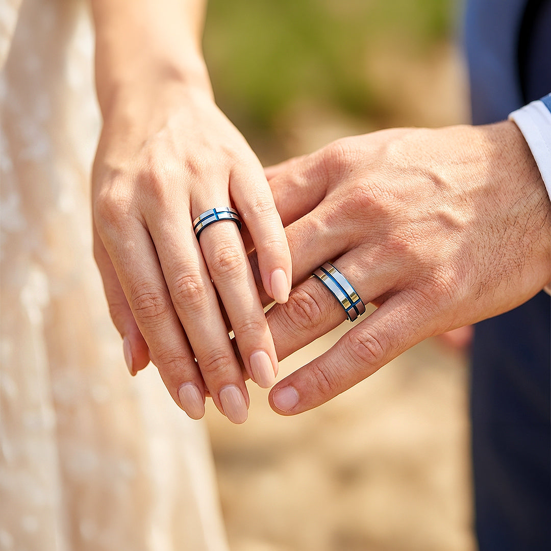 Niche | Tungsten Couple Rings | Silver Wedding Bands