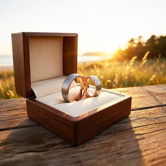 Noble | Tungsten Couple Rings | Silver Wedding Bands