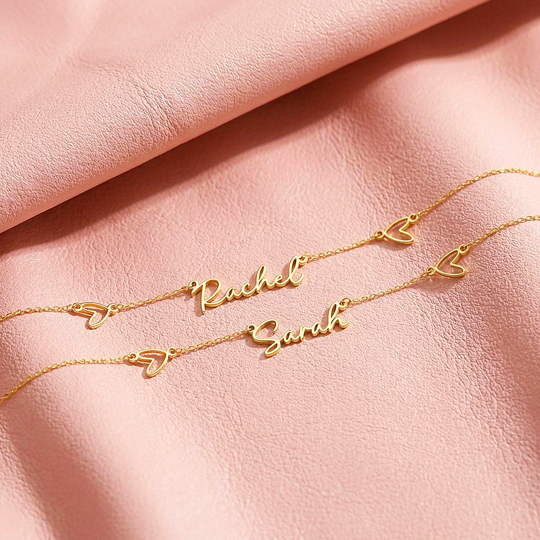Heart Accent Name Necklace | Personalised Necklace | Nova 1040