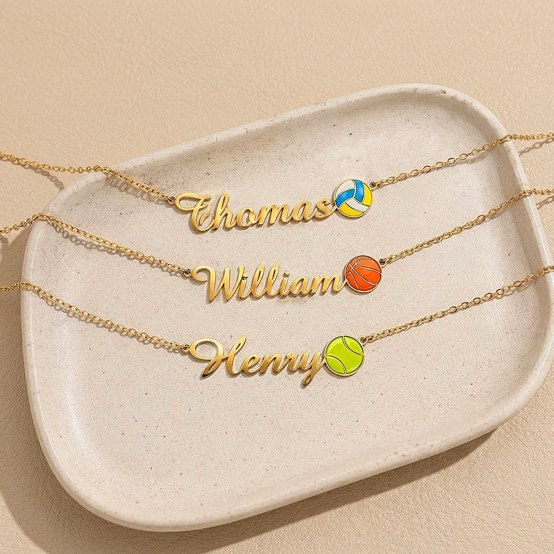 Sports Name Necklace | Personalised Necklace | Nova1043