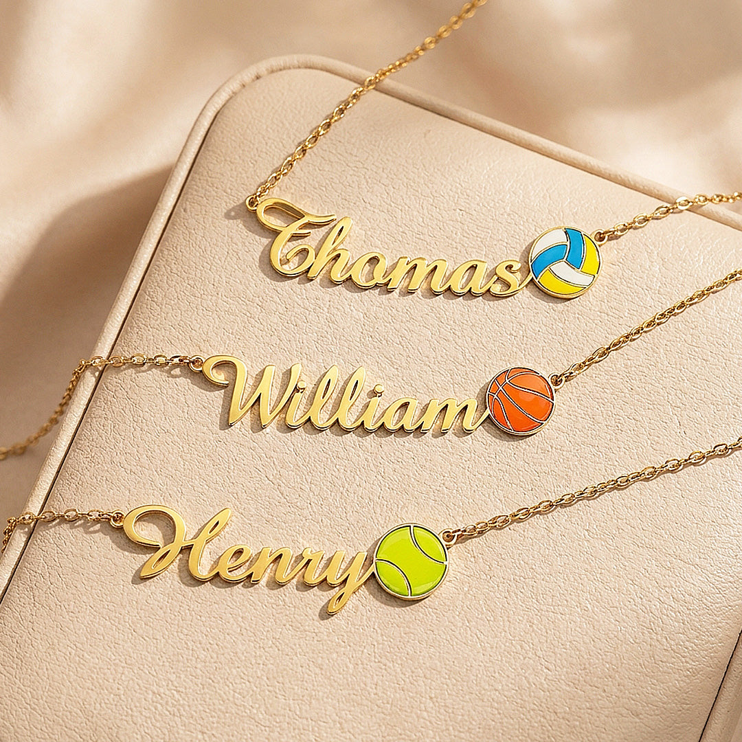 Sports Name Necklace | Personalised Necklace | Nova1043