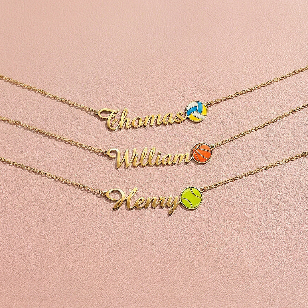 Sports Name Necklace | Personalised Necklace | Nova1043
