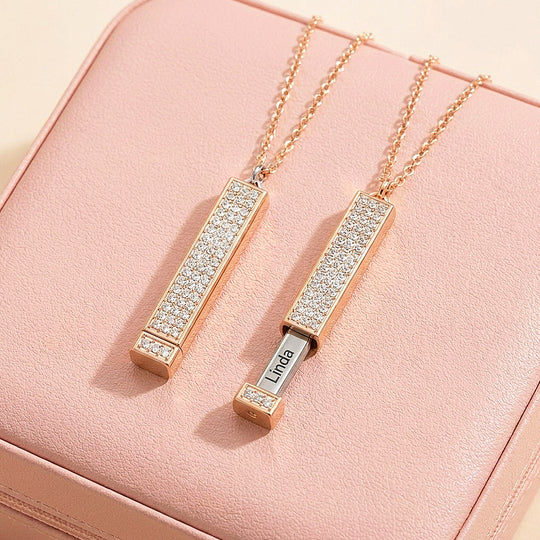 Secret Message Bar Necklace | Personalised Necklace | Nova1044