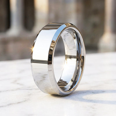 Paladin Polished Tungsten Carbide Ring