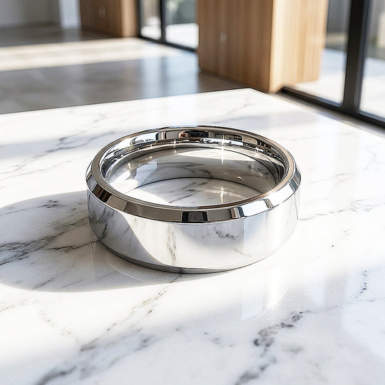 Paladin Polished Tungsten Carbide Ring - Ring | Singapore Jewellery, Wedding Rings &amp; Gifts | Same Day Delivery | Tiara.com.sg