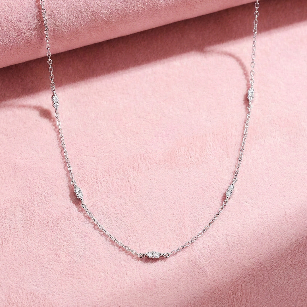 Horizontal Marquise Station Necklace | Prm2012