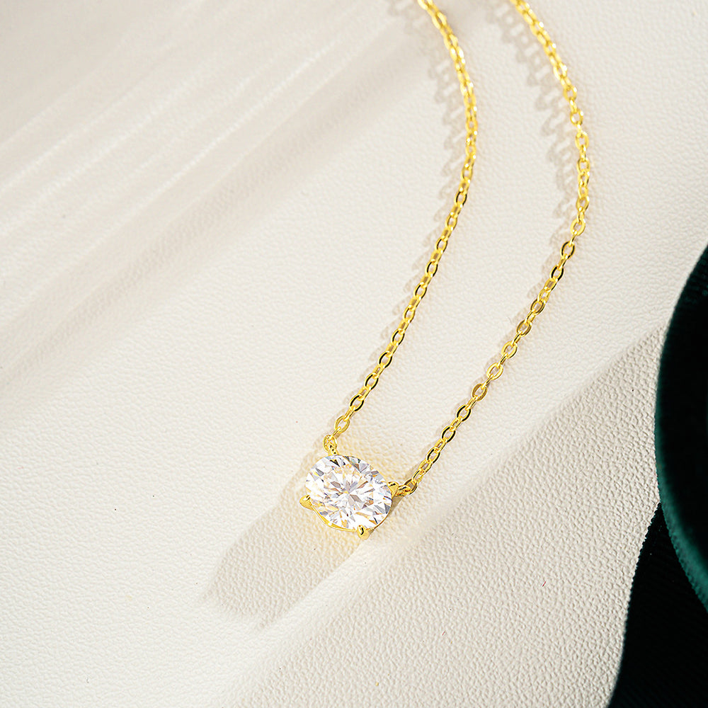 Prm2025 – The Oval Luxe Solitaire Necklace
