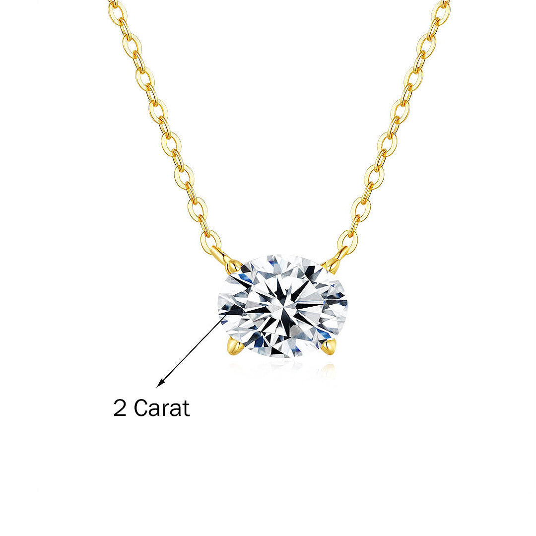 Prm2025 – The Oval Luxe Solitaire Necklace