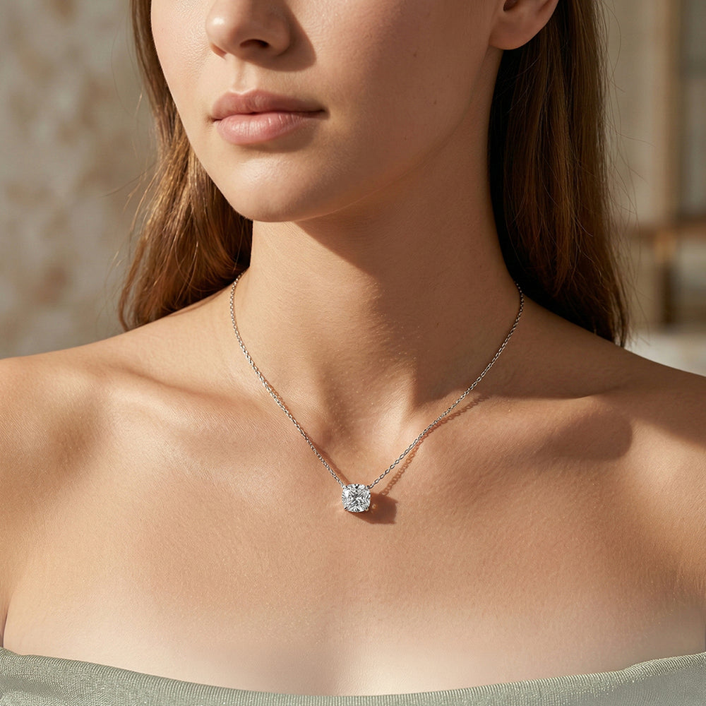 Solitaire Necklace | 925 Sterling Silver | Yellow Rose-Cut | Prm2029 - Ring | Singapore Jewellery, Wedding Rings & Gifts | Same Day Delivery | Tiara.com.sg