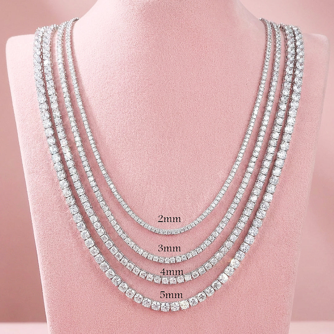 Tennis Necklace | Genuine Moissanite | PRM2036
