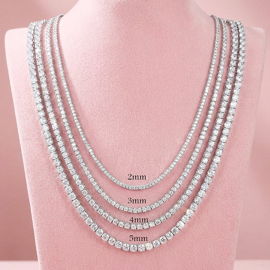 Tennis Necklace | Genuine Moissanite | PRM2036