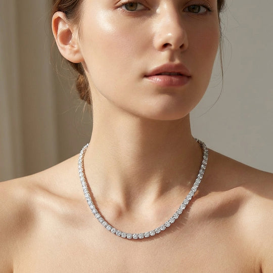 Tennis Necklace | Genuine Moissanite | PRM2036