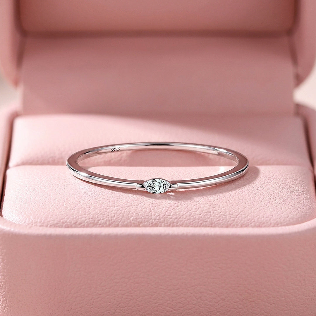 Marquise Solitaire Ring | Moissanite | 925 Sterling Silver | Prm5003