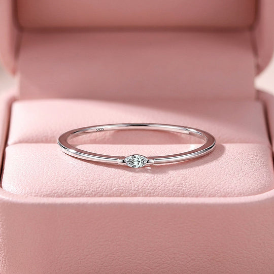 Marquise Solitaire Ring | Moissanite | 925 Sterling Silver | Prm5003
