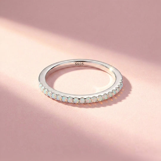 Opal Stackable Band Ring | 925 Sterling Silver | Prm5024