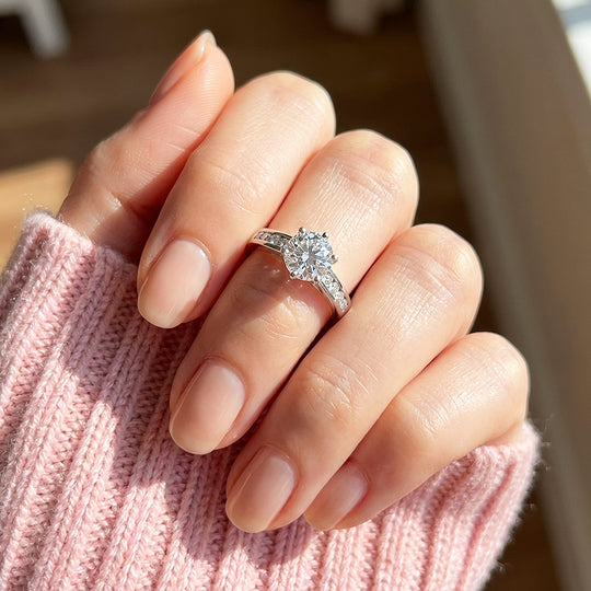 Oval Full Eternity Band | Diamond Simulant | 925 Sterling Silver | Prm7115