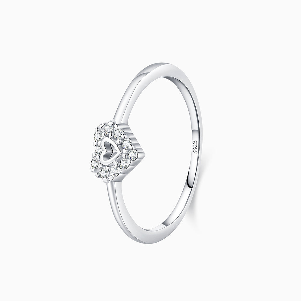 Prm7132: The Dazzling Heart Halo Ring