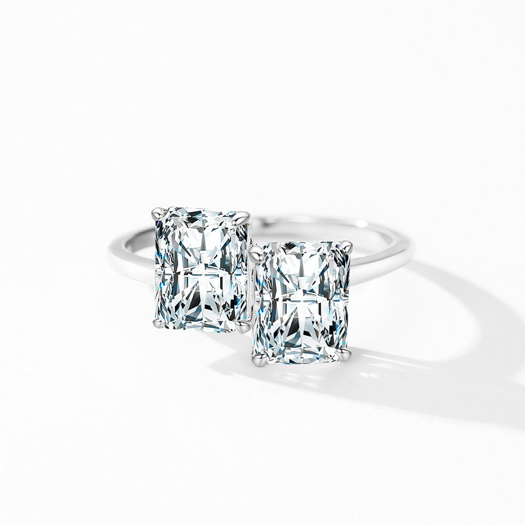 Prm7136: The Radiant Double Cushion Ring