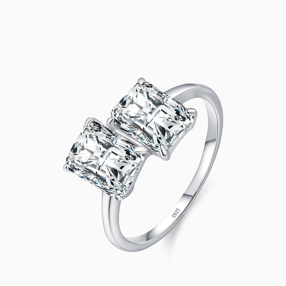 Prm7136: The Radiant Double Cushion Ring