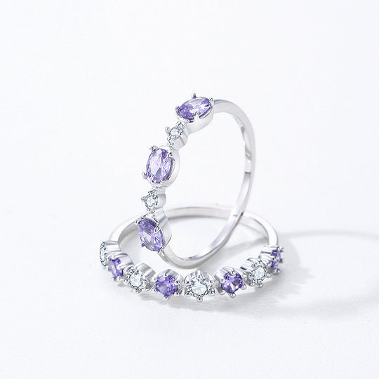 Prm7137: The Amethyst Starlight Eternity Ring