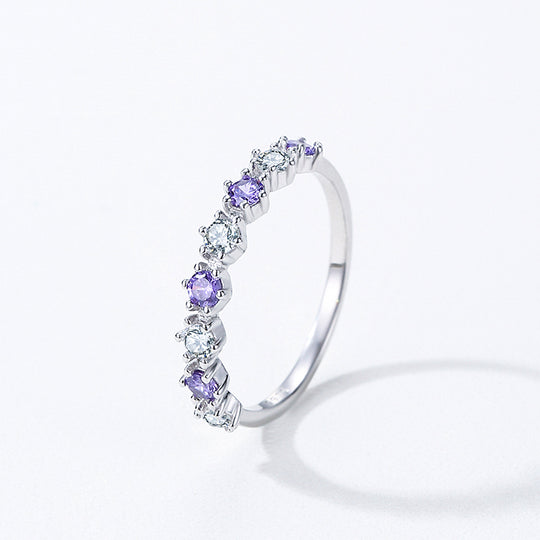 Prm7137: The Amethyst Starlight Eternity Ring