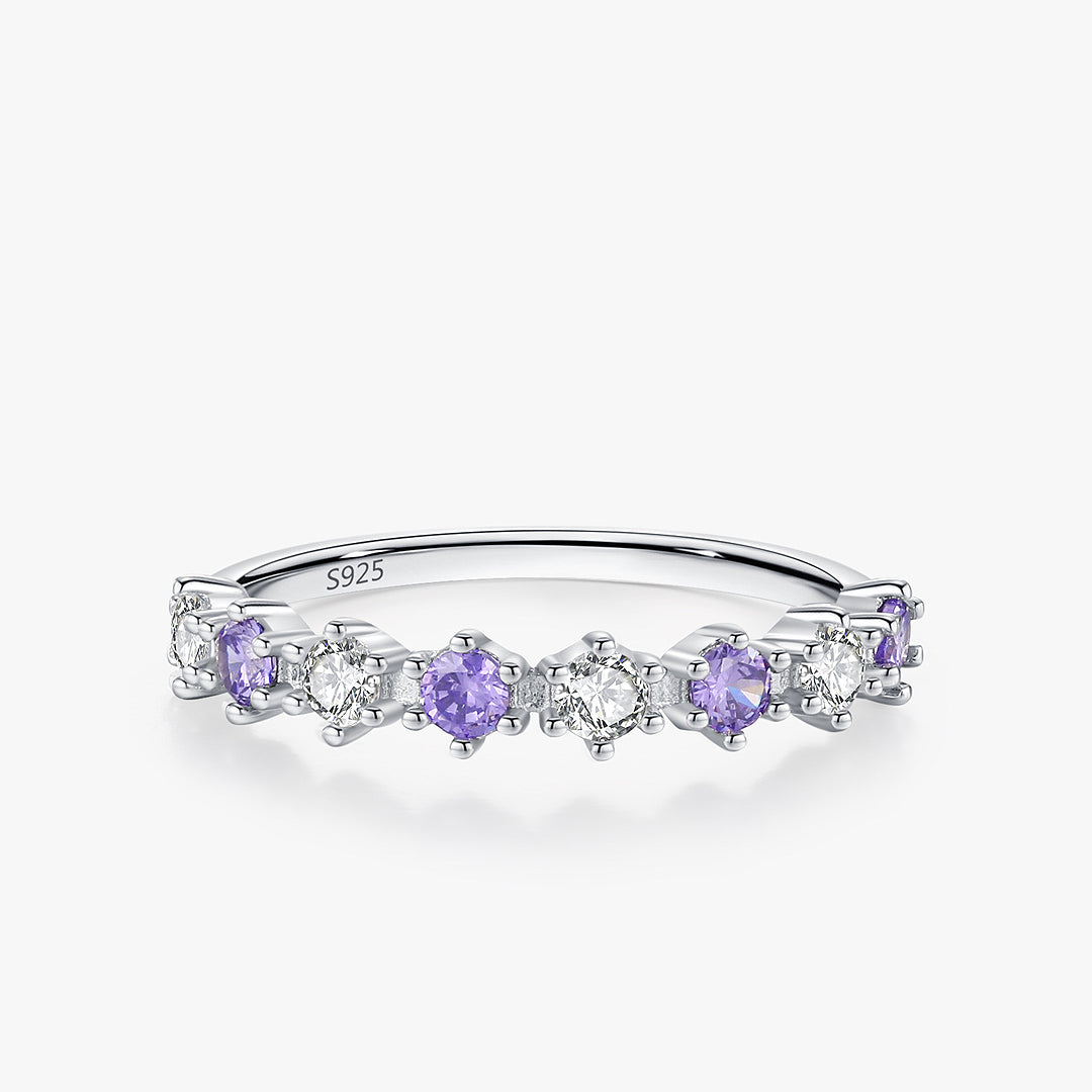 Prm7137: The Amethyst Starlight Eternity Ring