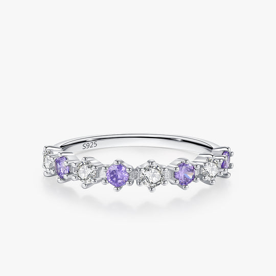 Prm7137: The Amethyst Starlight Eternity Ring