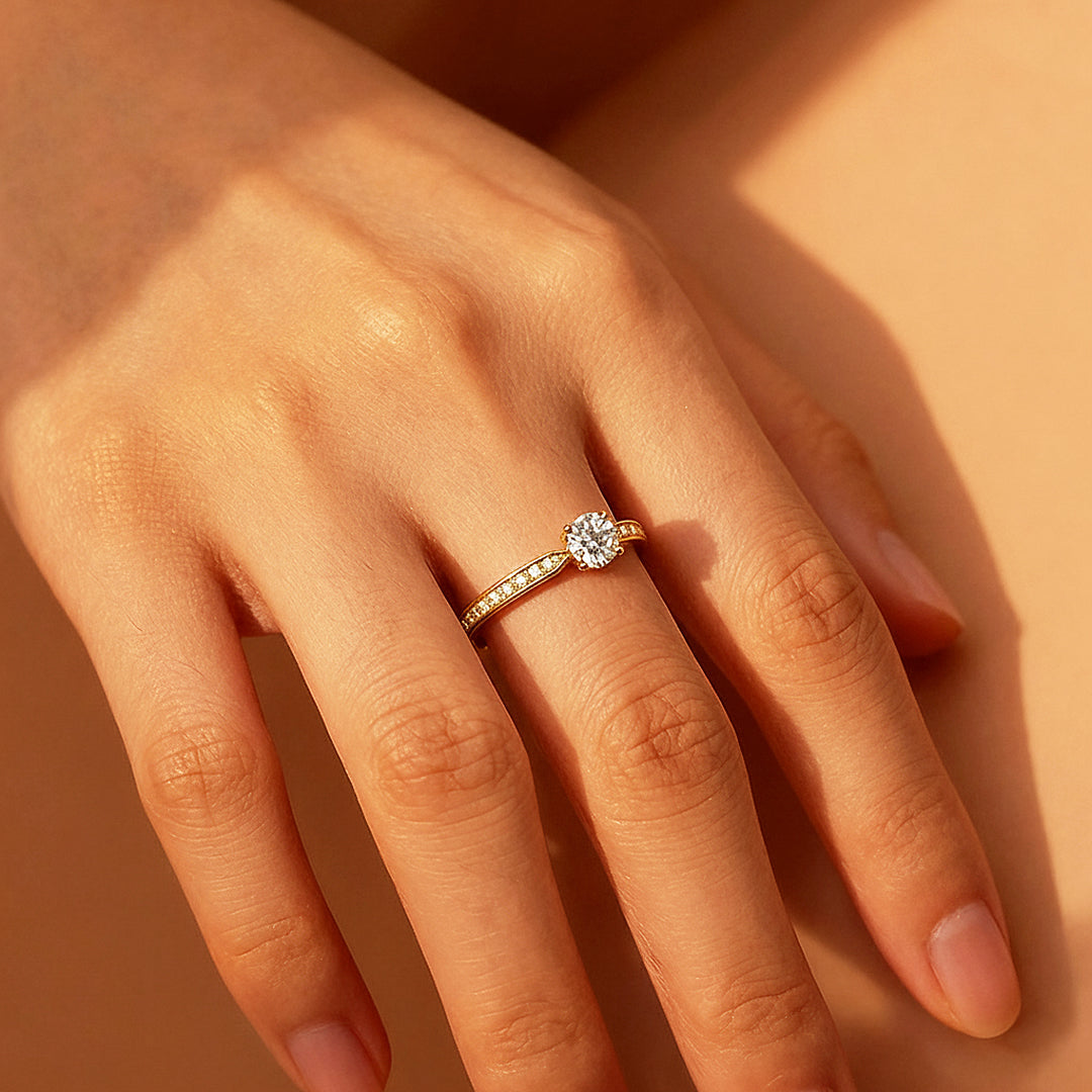 Prm7141 - Radiance Moissanite Ring