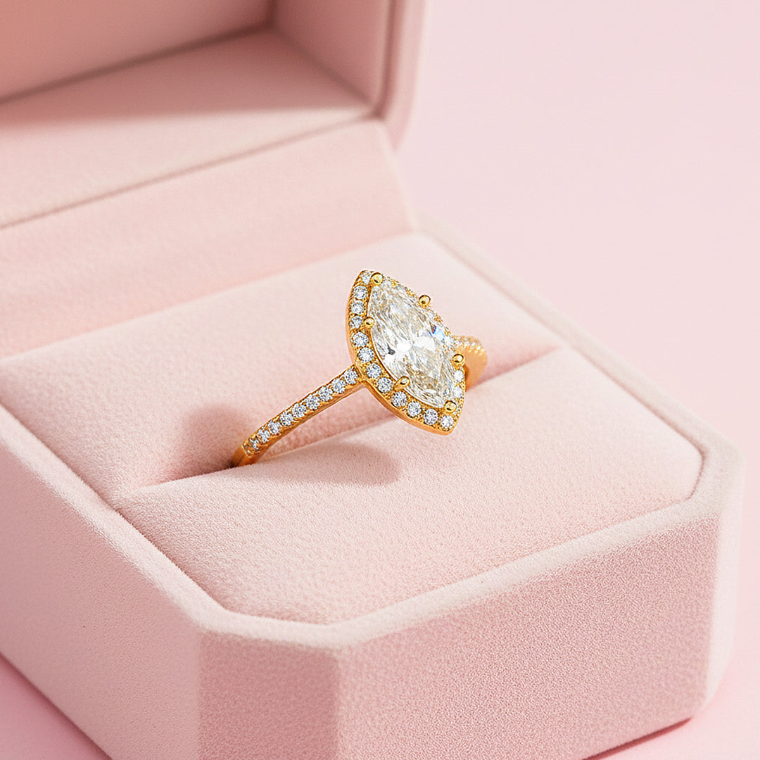 Prm7152 – The Aurelia Marquis Moissanite Ring