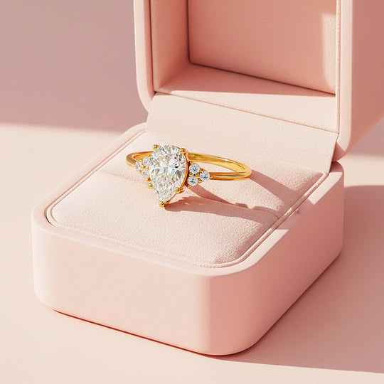 Prm7155 - Elysian Radiance Pear Ring – Premium Collection