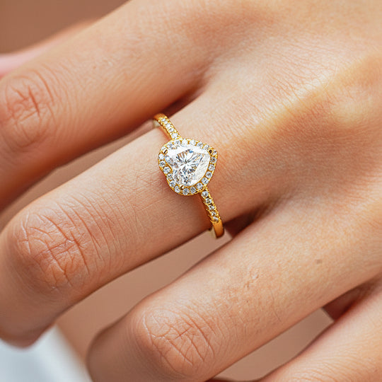 Prm7157 – Éternelle Cœur Halo Ring