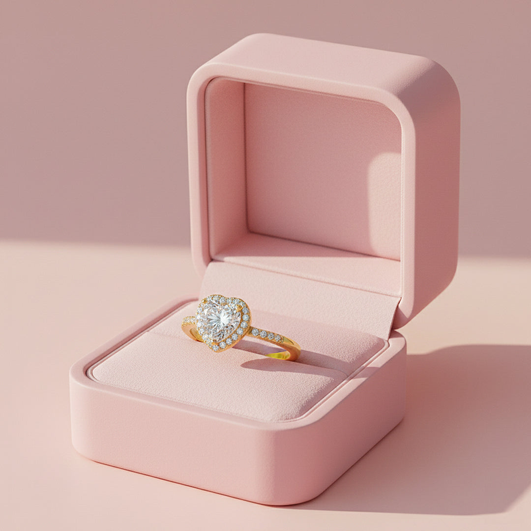 Prm7157 – Éternelle Cœur Halo Ring