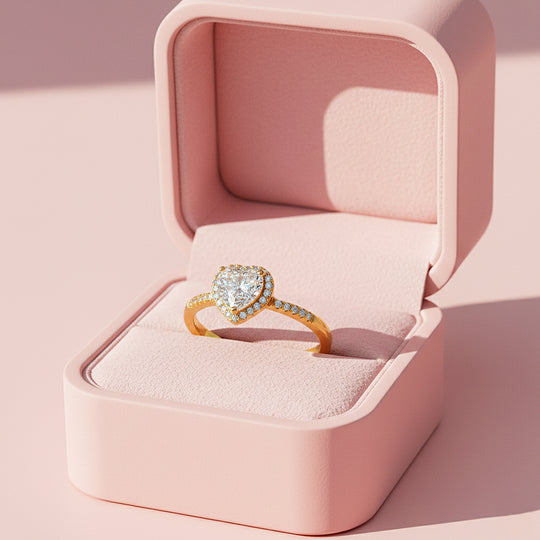 Prm7157 – Éternelle Cœur Halo Ring