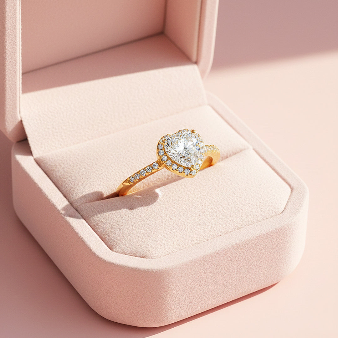 Prm7157 – Éternelle Cœur Halo Ring