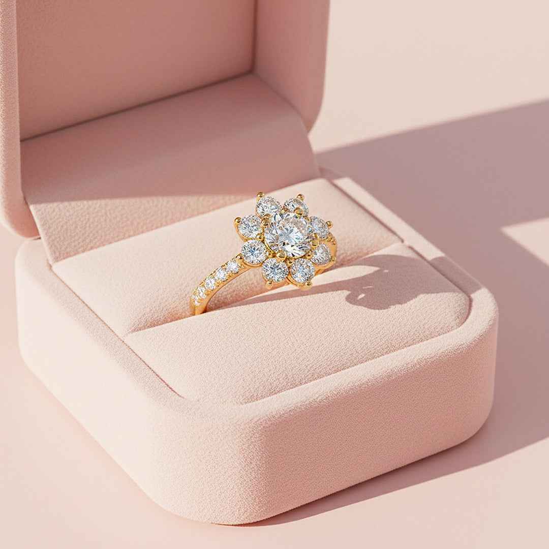 Prm7160: Sunlit Royale Moissanite Ring
