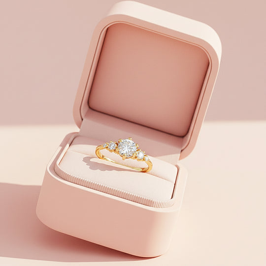 Prm7163: Aurelia Crown Moissanite Ring